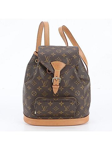 Louis Vuitton Louis Vuitton Monogram Montsouris MM M51136 Leather Backpack (Women's) (view 1)