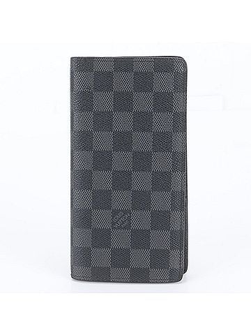 Louis Vuitton Louis Vuitton Damier Graphite Portefeuille Brazza N62665 Leather Long Wallet for Men (view 1)