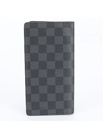 Louis Vuitton Louis Vuitton Damier Graphite Portefeuille Brazza N62665 Leather Long Wallet for Men (view 2)