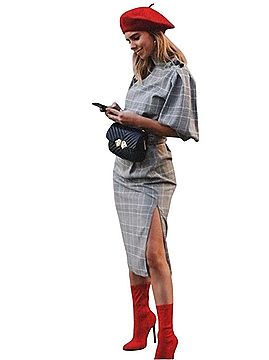 Zara Checked Dress With Button Detail Casual Dress (view 1)