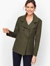 Talbots 62% Wool 34% Polyester 4% Other 100% Polyester Green Jacket Size 8 - photo 3
