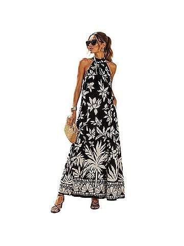 Vince Camuto Palm Challis Maxi Dress Casual Dress (view 1)