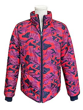 Mother The Two Faced Puffer I'm Here Reversible Camo Jacket (view 1)