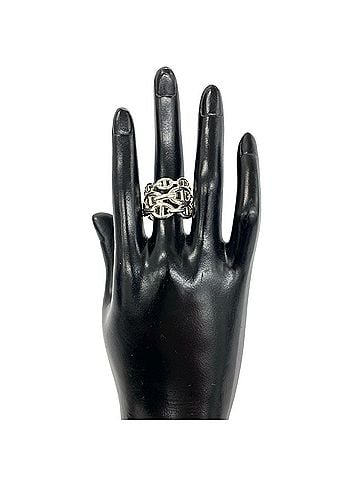 Hermès HERMES Hermes Enchainée Ring GM Sterling Silver 925 Size #59 Men's Accessory 97554 (view 2)
