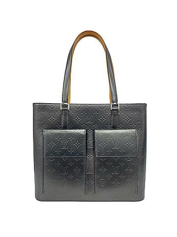 Louis Vuitton LOUIS VUITTON Wilwood Monogram Matte Leather Tote Bag Handbag Noir 38490 (view 1)