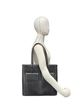 Louis Vuitton LOUIS VUITTON Wilwood Monogram Matte Leather Tote Bag Handbag Noir 38490 (view 2)