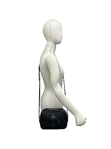 Louis Vuitton LOUIS VUITTON Saint-Onge Monogram Empreinte Leather Shoulder Bag, Noir Black 118-5 (view 2)