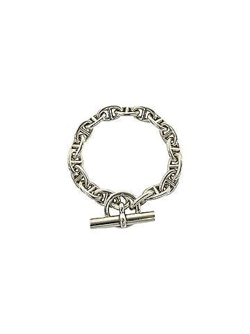 Hermès HERMES Chaine d'Ancre MM 17-link Sterling Silver 925 Chain Bracelet Accessory d2182 (view 1)