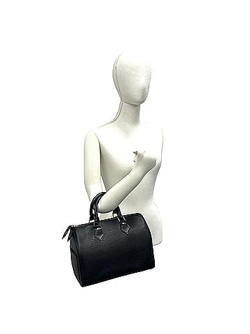 Louis Vuitton LOUIS VUITTON Louis Vuitton Vintage Speedy 25 Epi Leather Handbag Mini Boston Bag Noir 369-3 (view 2)