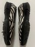 Via Spiga 100% Leather Animal Print Black White Flats Size 9 - photo 3