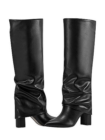 Marc Fisher Slouch Knee-High Block-Heel Boots Heels (view 2)