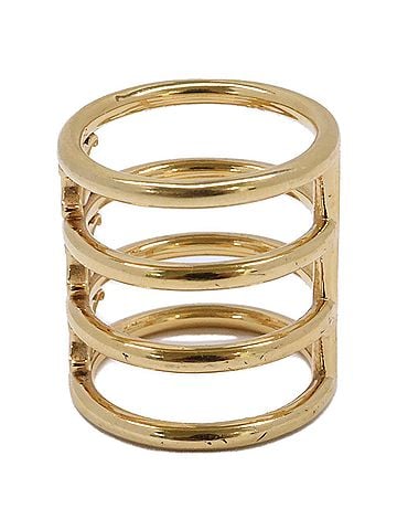 Céline CELINE Triomphe Cage Ring, Gold Color, Women's (view 2)