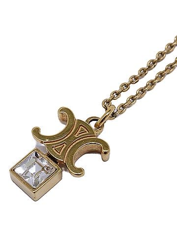 Céline CELINE Triomphe Twinkle Necklace, Gold Finish, Women's (view 1)