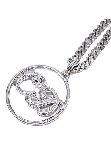 Christian Dior Christian Dior DIOR 925 Kenny Scharf CD Logo Necklace, Silver, Men's (view 1)