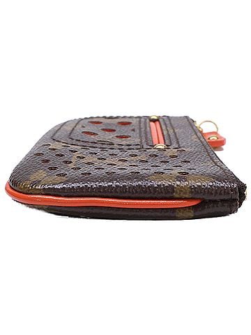 Louis Vuitton LOUIS VUITTON M95222 Pochette Clé Perfo Monogram Canvas Key Case Wallet/Coin Brown Men's (view 2)