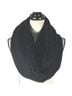 Coach 70% Wool 30% Cashmere 100% Leather Solid Black Scarf One size - photo 1