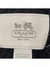 Coach 70% Wool 30% Cashmere 100% Leather Solid Black Scarf One size - photo 3
