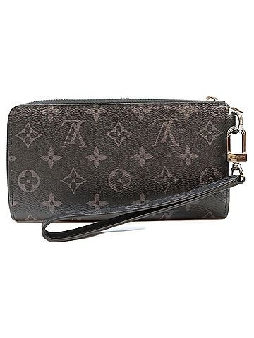 Louis Vuitton LOUIS VUITTON M80994 Black Monogram Eclipse Zippy Dragonne Long Wallet (with coin purse) with Gray Hardware Men's (view 2)