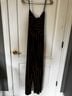 Lottie Moss Stripes Black Orange White Jumpsuit Size M - photo 4