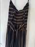 Lottie Moss Stripes Black Orange White Jumpsuit Size M - photo 5