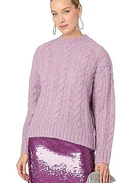 Astr Violetta Wool Pullover Sweater (view 1)