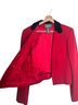 Ralph Lauren 71% Wool 19% Polyamide 9% Polyester 4% Elastic 100% Acetate 100% Cotton Red Black Blazer Size 14 - photo 8