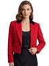 Ralph Lauren 71% Wool 19% Polyamide 9% Polyester 4% Elastic 100% Acetate 100% Cotton Red Black Blazer Size 14 - photo 4