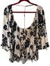 Free People Floral Multi Color Blouse Size L - photo 2
