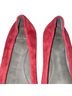 Stuart Weitzman 100% Suede Solid Red Flats Size 8 - photo 3