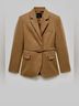 Mango Belted Wool-Blend Blazer Jacket - photo 4