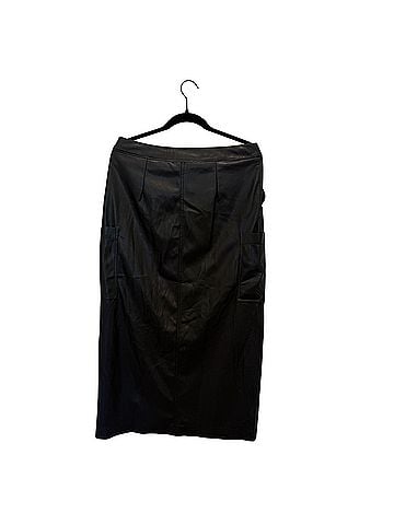 DKNY Leather Skirt (view 1)