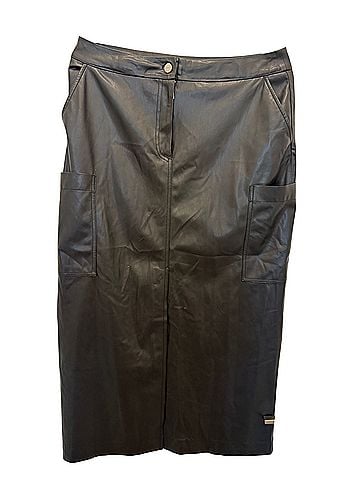 DKNY Leather Skirt (view 2)