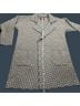 Oleana 100% Alpaca Graphic Solid Blue White Coat Size M - photo 7