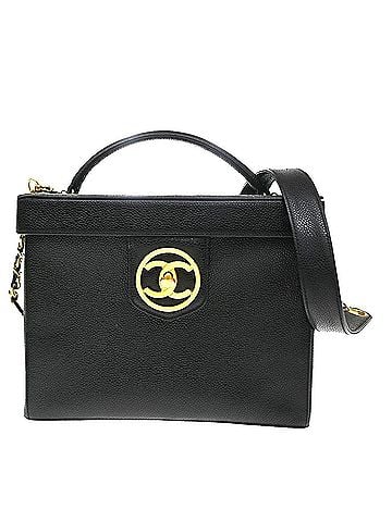 Fendi Vintage Vanity Case Zucca Canvas Black Leather Toiletry Case Accessory (view 1)