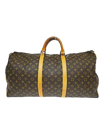 Louis Vuitton Keepall Monogram Canvas Brown Canvas Travel Bag Bag (view 1)