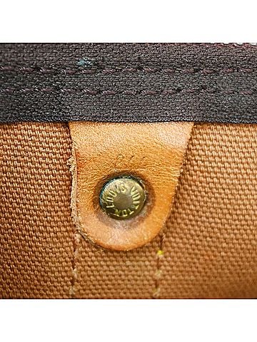 Louis Vuitton Keepall Monogram Canvas Brown Canvas Travel Bag Bag (view 2)