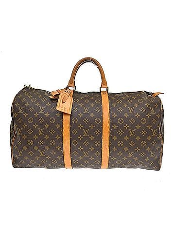 Louis Vuitton Keepall Monogram Canvas Brown Canvas Travel Bag Bag (view 1)