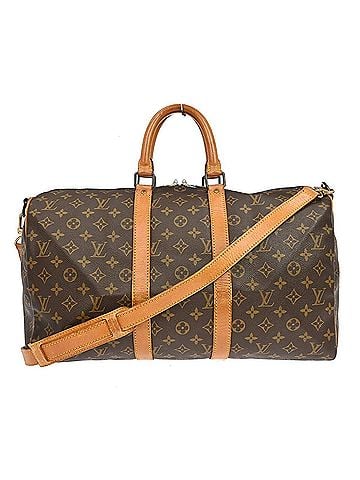 Louis Vuitton Keepall Bandouliere Monogram Canvas Brown Canvas Travel Bag Bag (view 1)