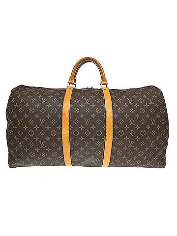 Louis Vuitton Keepall Monogram Canvas Brown Canvas Travel Bag Bag (view 1)