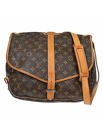 Louis Vuitton Saumur Monogram Canvas Brown Canvas Shoulder Bag Bag (view 1)