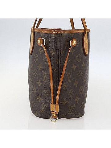 Louis Vuitton Neverfull Monogram Canvas Brown Canvas Tote Bag Bag (view 2)