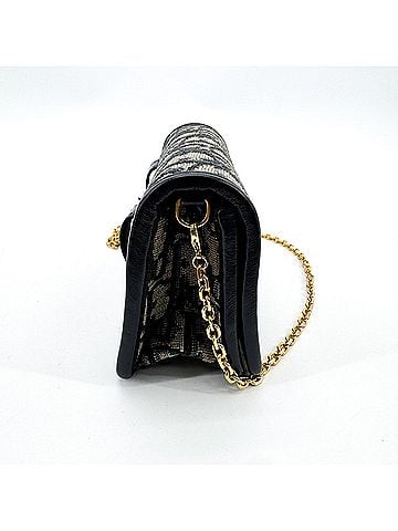 Dior 30 Montaigne Nano Convertible Belt Oblique Canvas Navy Canvas Clutche &amp; Pouche Bag (view 2)