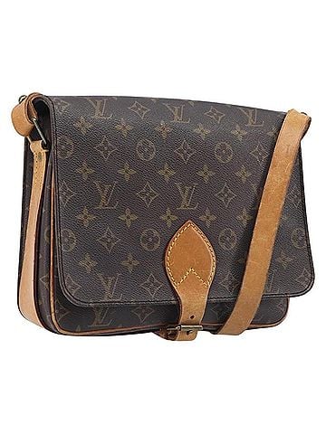 Louis Vuitton Cartouchiere Monogram Canvas Brown Canvas Handbag (view 1)
