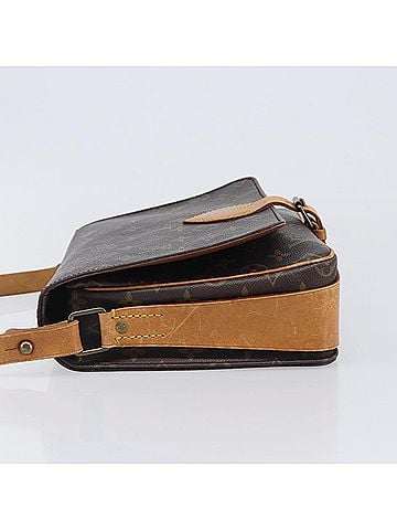 Louis Vuitton Cartouchiere Monogram Canvas Brown Canvas Handbag (view 2)