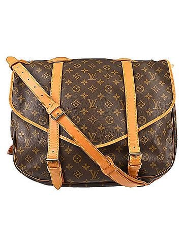 Louis Vuitton Saumur Monogram Canvas Brown Canvas Shoulder Bag Bag (view 1)