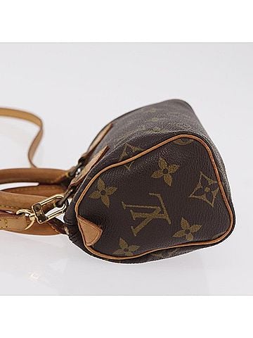 Louis Vuitton Speedy Mini Hl Monogram Canvas Brown Canvas Handbag (view 2)