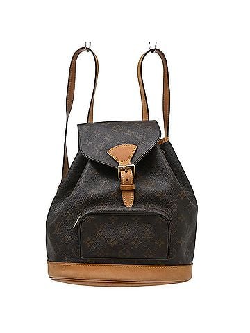 Louis Vuitton Vintage Montsouris Monogram Canvas Brown Canvas Backpack Bag (view 1)