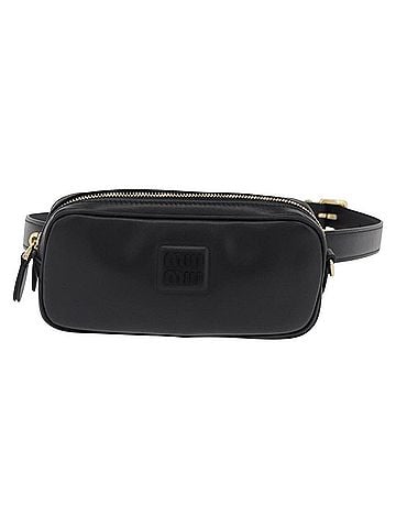 Miu Miu Arcadie Camera Leather Black Leather Handbag (view 1)