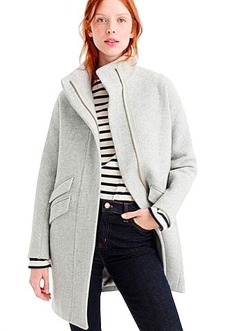 J.Crew Cocoon Italian Stadium-Cloth Wool Coat (view 1)