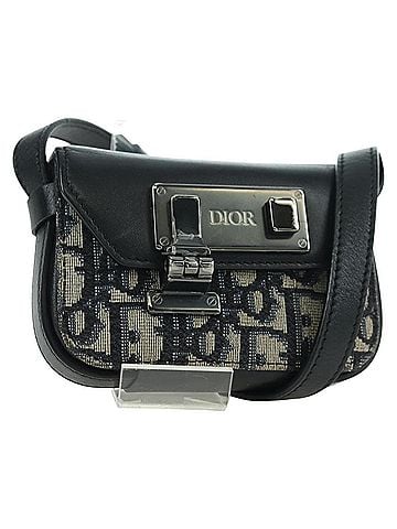 Dior Clasp Lock Messenger Oblique Canvas And Leather Navy Canvas Clutche &amp; Pouche Bag (view 1)